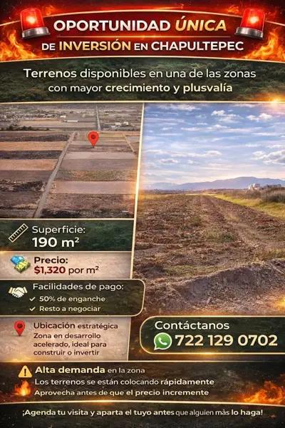 LOTES EN CHAPULTEPEC