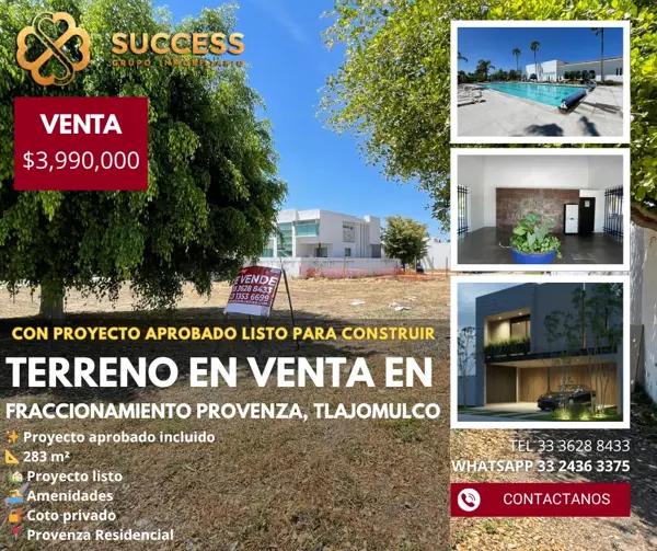 Terreno en Venta – La Romana, Tlajomulco (Provenza Residencial)