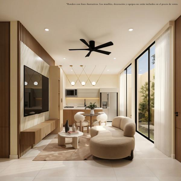 DEPARTAMENTO EN VENTA EN EL NORTE DE MÉRIDA YUCATÁN, DE 2 RECÁMARAS Y TERRAZA