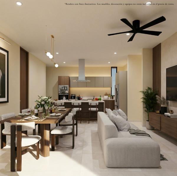 DEPARTAMENTO EN VENTA EN MÉRIDA YUCATÁN, DE 3 RECÁMARAS Y TERRAZA