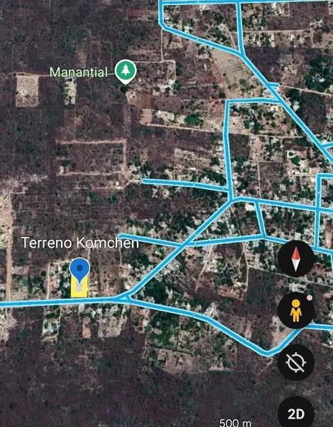 Terreno sobre carretera Komchén-Cosgaya Terreno sobre carretera Komchén-Cosgaya
