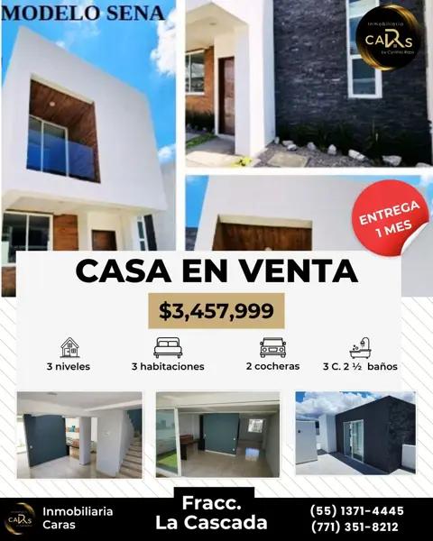 Casa en venta en Fraccionamiento La Cascada Residencial, Pachuca de Soto Casa en venta en Fraccionamiento La Cascada Residencial, Pachuca de Soto