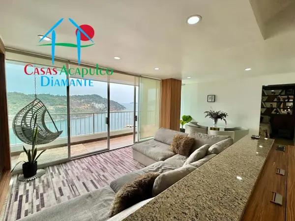 Departamento de 4 recámaras con espectacular vista a Puerto Marqués