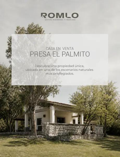 CASA EN VENTA PRESA "EL PALMITO" DURANGO