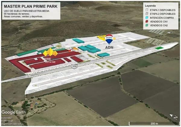 TERRENO INDUSTRIAL EN VENTA PARQUE INDUSTRIAL PRIME PARK QUERÉTARO