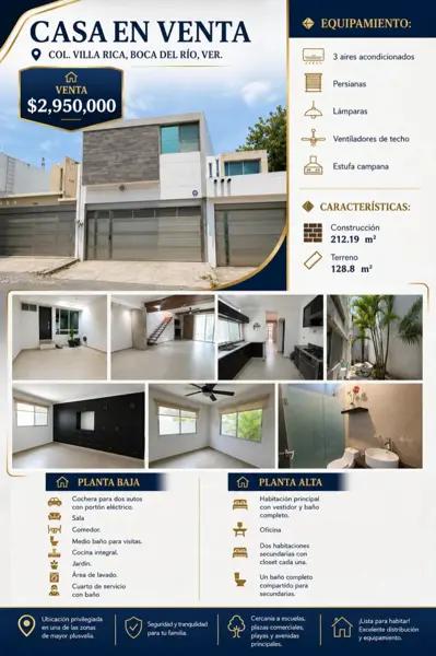 Casa en venta Col Villa Rica