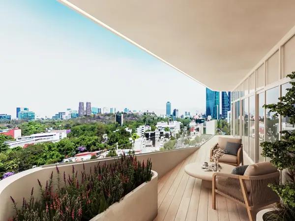 Departamento en preventa con balcón privado, 1 recámara y diseño premium • 53 m²