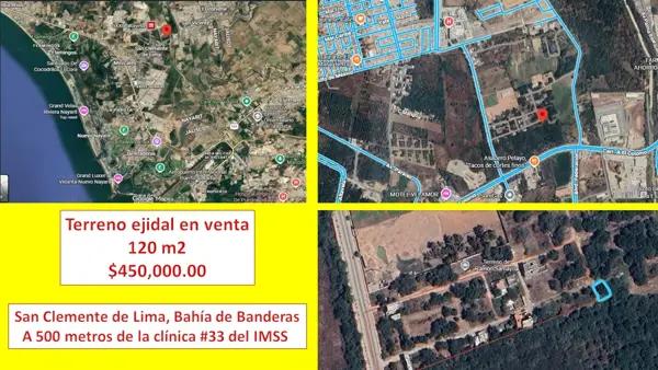 Terreno Habitacional a la Venta Cerca de la Clínica 33 del IMSS en Bahía de Banderas