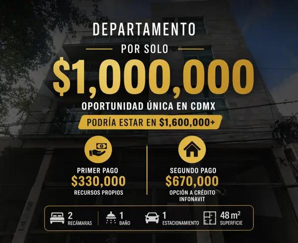 DEPARTAMENTO EN TLALPAN CDMX – PRECIO DE OPORTUNIDAD JH