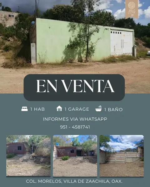 Casa en venta en Morelos, Villa de Zaachila, Oaxaca - Oportunidad Habitacional