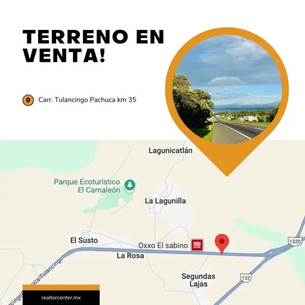 Terreno en venta para actividades productivas en Singuilucan, Hidalgo - Excelente ubicación