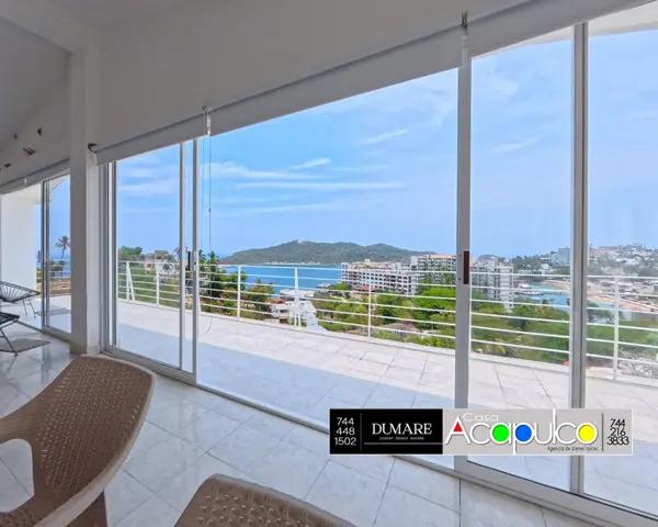 Casa con vista y alberca, Las Playas, Acapulco.