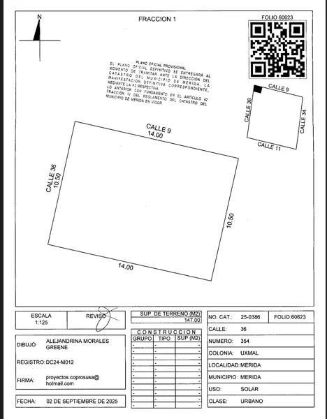 Venta de terreno plano en colonia San Pedro Uxmal en Mérida