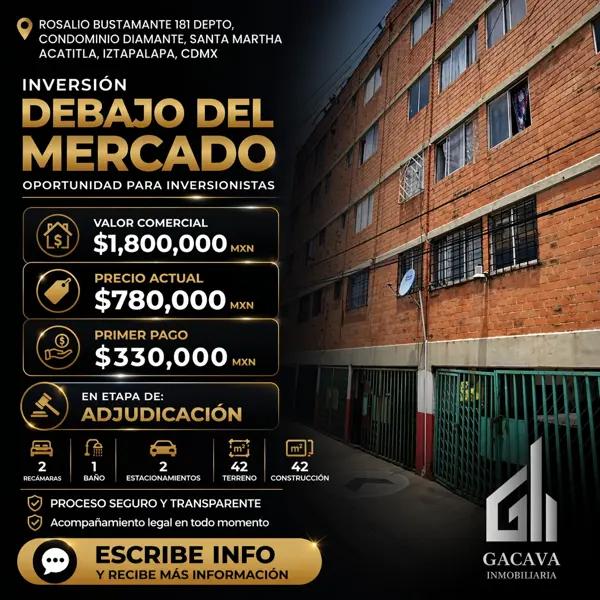 ?? DEPARTAMENTO EN CDMX POR DEBAJO DEL MERCADO ??