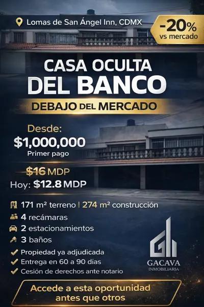 Casa en Venta en Lomas de San Ángel Inn, CDMX – Amplia y Funcional con 4 Recámaras