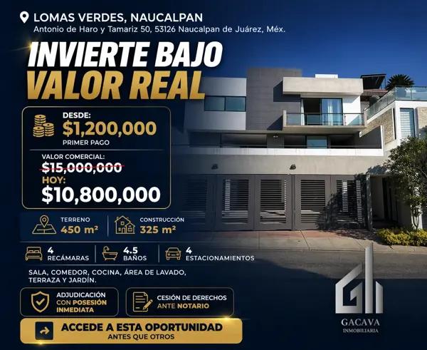 Casa en Venta en Lomas Verdes, Naucalpan: Espaciosa Propiedad Habitacional