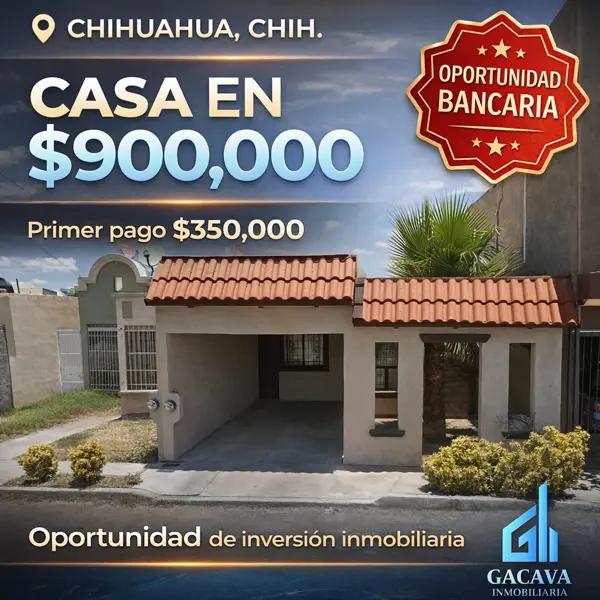 ?? Casa en Chihuahua por debajo de su valor comercial | 2 Recámaras y 2 Estacionamientos ??