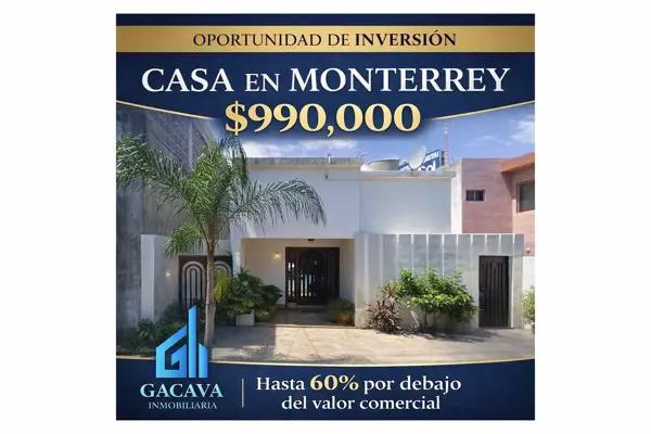 ???? CASA EN DISTRITO TEC MONTERREY POR DEBAJO DE SU VALOR COMERCIAL | OPORTUNIDAD DE INVERSIÓN
