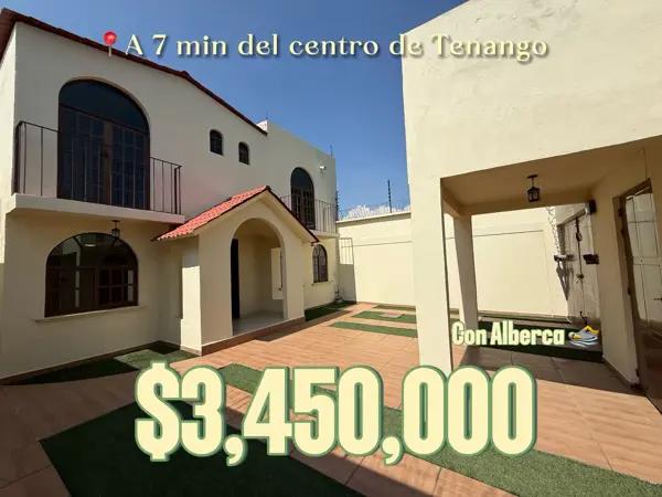 CASA EN VENTA DE 4 RECAMARAS Y ALBERCA EN TENANGO DEL VALLE A 25 MIN DE GALERIAS METEPEC CASA EN VENTA DE 4 RECAMARAS Y ALBERCA EN TENANGO DEL VALLE A 25 MIN DE GALERIAS METEPEC