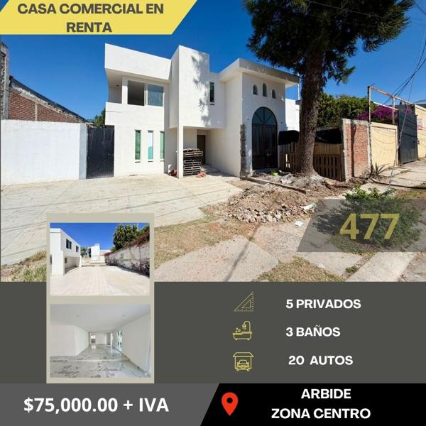 Casa Comercial en Renta en Colonia Arbide, León - Amplia y Bien Ubicada Casa Comercial en Renta en Colonia Arbide, León - Amplia y Bien Ubicada
