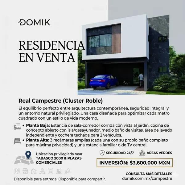 En Venta Casa en Real Campestre  -  $3,600,000 MXN