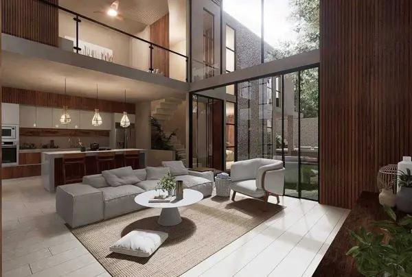 Preventa de casa moderna a 150m del mar en Chuburná Puerto