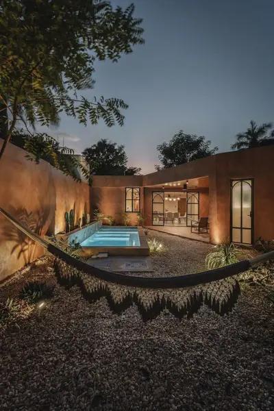 Casa Colibrí residencia de diseño de una planta con piscina en Itzimná – Mérida