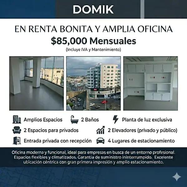 Excelente Oficina en renta en excelente ubicación