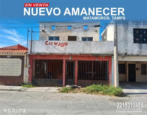 REMATE DE CASA PARA REMODELAR EN FRACC NUEVO AMANECER, MATAMOROS, TAMPS, CERCA AL CENTRO, NEGOCIABLE