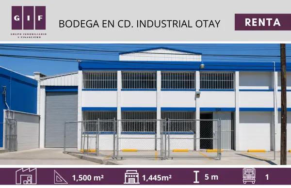 BODEGA INDUSTRIAL EN RENTA EN OTAY.