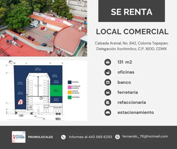 ¡Oportunidad ÚNICA en Xochimilco! 
Tu negocio merece estar en una ubicación estratégica