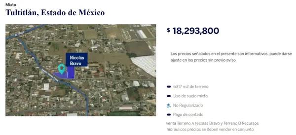 Terreno en venta en Nueva Tultitlan, Tultitlán, México