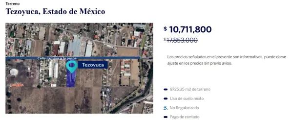 Terreno en venta en Tezoyuca, Tezoyuca, México Terreno en venta en Tezoyuca, Tezoyuca, México