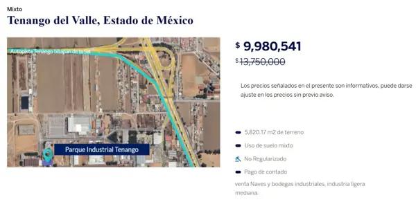 Terreno en venta en Tenango de Arista Centro, Tenango del Valle, México Terreno en venta en Tenango de Arista Centro, Tenango del Valle, México