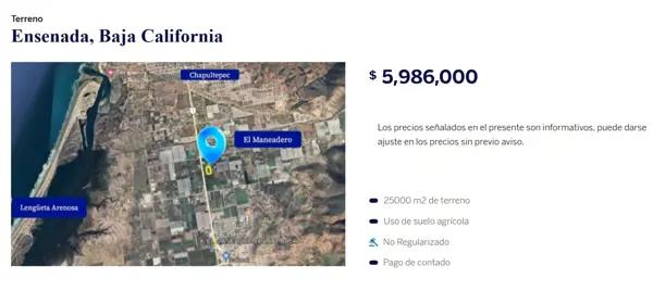 Terreno en venta en Mar de Ensenada, Ensenada, Baja California