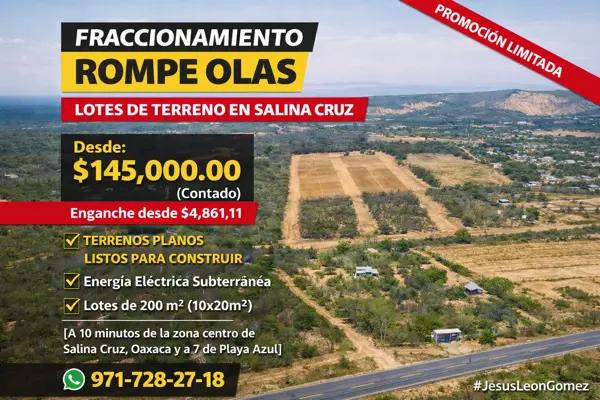 Lotes en venta cerca de Playa Azul Oaxaca | 5 fraccionamientos desde $145 mil