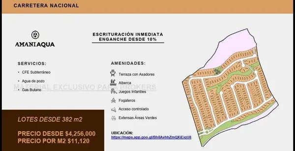Terrenos en VENTA en AMANI AQUA en Santiago Nuevo León Terrenos en VENTA en AMANI AQUA en Santiago Nuevo León