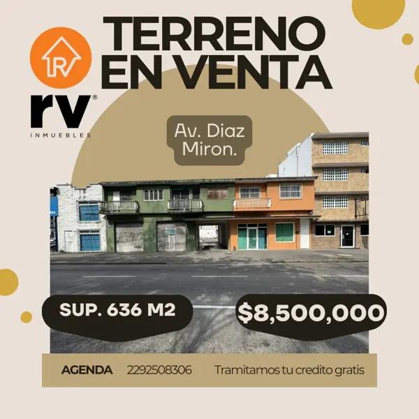 local con terreno en Diaz Miron c.p. 91700