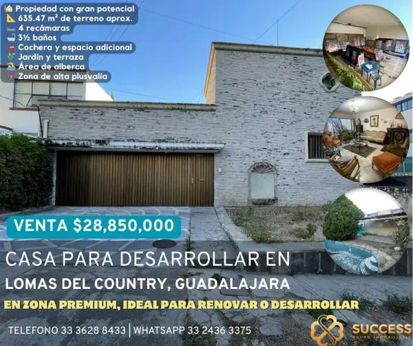 Casa en Venta – Lomas del Country, Guadalajara Casa en Venta – Lomas del Country, Guadalajara