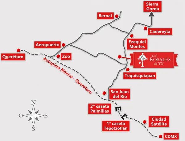 132 LOTES EN VENTA EN TEQUISQUIAPAN QRO, FRACCIONAMIENTO LOS ROSALES