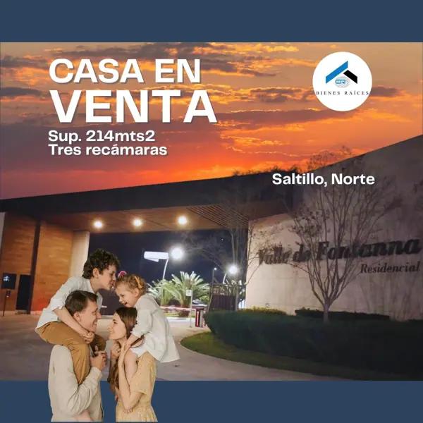 VENTA DE CASA EN FRACC. VALLE DE FONTANNA