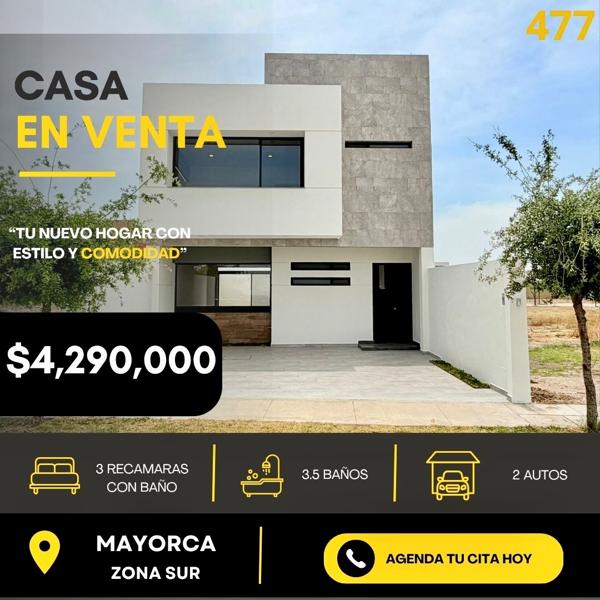 Casa en Venta en Mayorca Residencial, León - Amplia y Funcional en Guanajuato