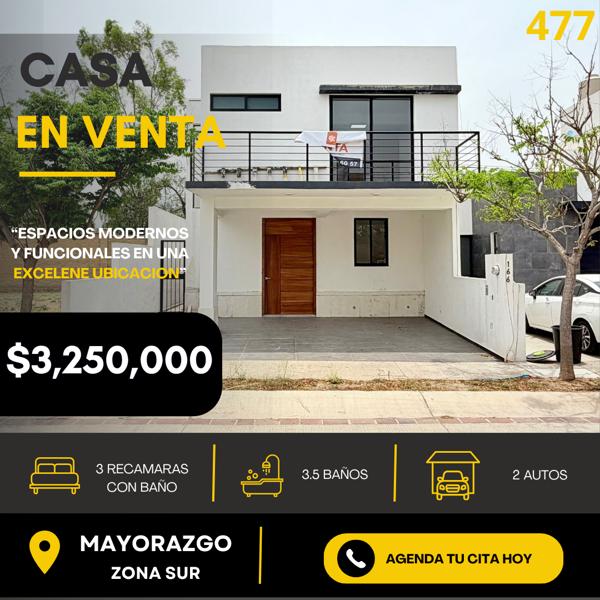 Casa en Venta en Mayorazgo La Gavia, León: Amplia y Bien Ubicada Casa en Venta en Mayorazgo La Gavia, León: Amplia y Bien Ubicada