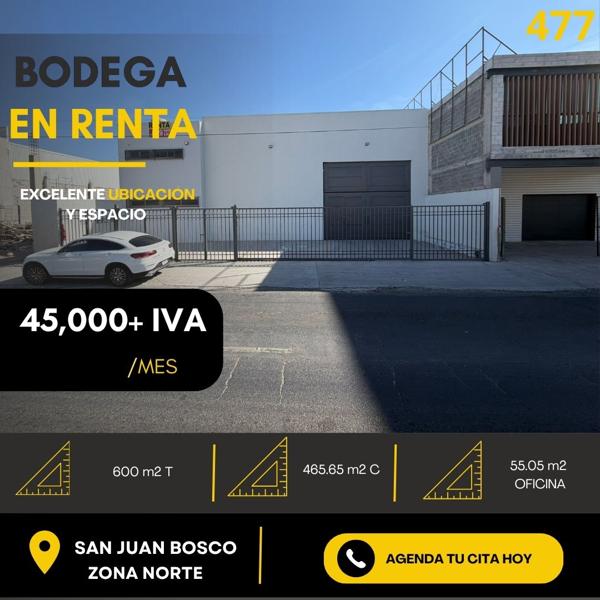 Bodega en Renta Sobre Boulevard San Juan Bosco en León Bodega en Renta Sobre Boulevard San Juan Bosco en León