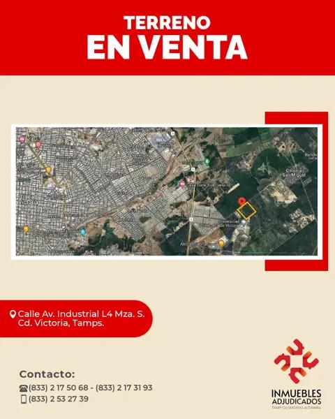 Terreno en venta en Parque Industrial Nuevo Santander, Victoria, Tamaulipas