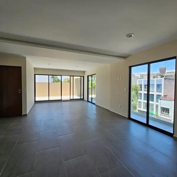 Departamento en Venta Narvarte Poniente, exterior con Terraza Privada | 183 m² | 3 Recámaras