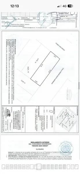 TERRENO EN VENTA FRACCIONAMIENTO MISIÓN DE SAN DIEGO
