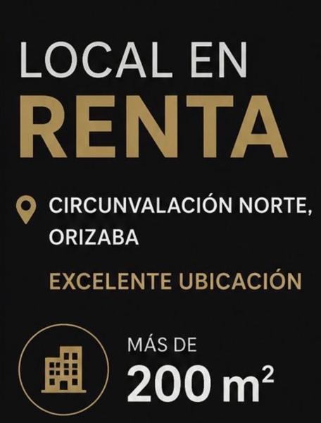 RENTA ÁREA COMERCIAL 200 m² Av CriCri NORTE Orizaba Veracruz  Cp94300