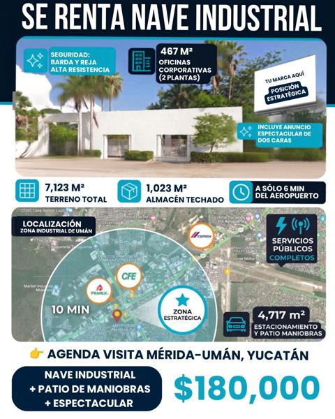 SE RENTA NAVE INDUSTRIAL