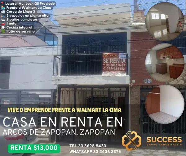 Casa Habitacional o Comercial en Renta – Arcos de Zapopan Casa Habitacional o Comercial en Renta – Arcos de Zapopan